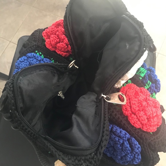 Crocheted Flowered Purse - Picture 2 of 5